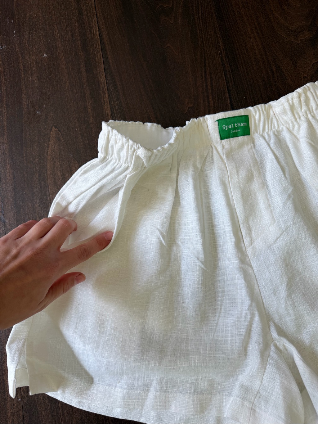 Speltham High-Waist Linen Shorts — image 2 of 5